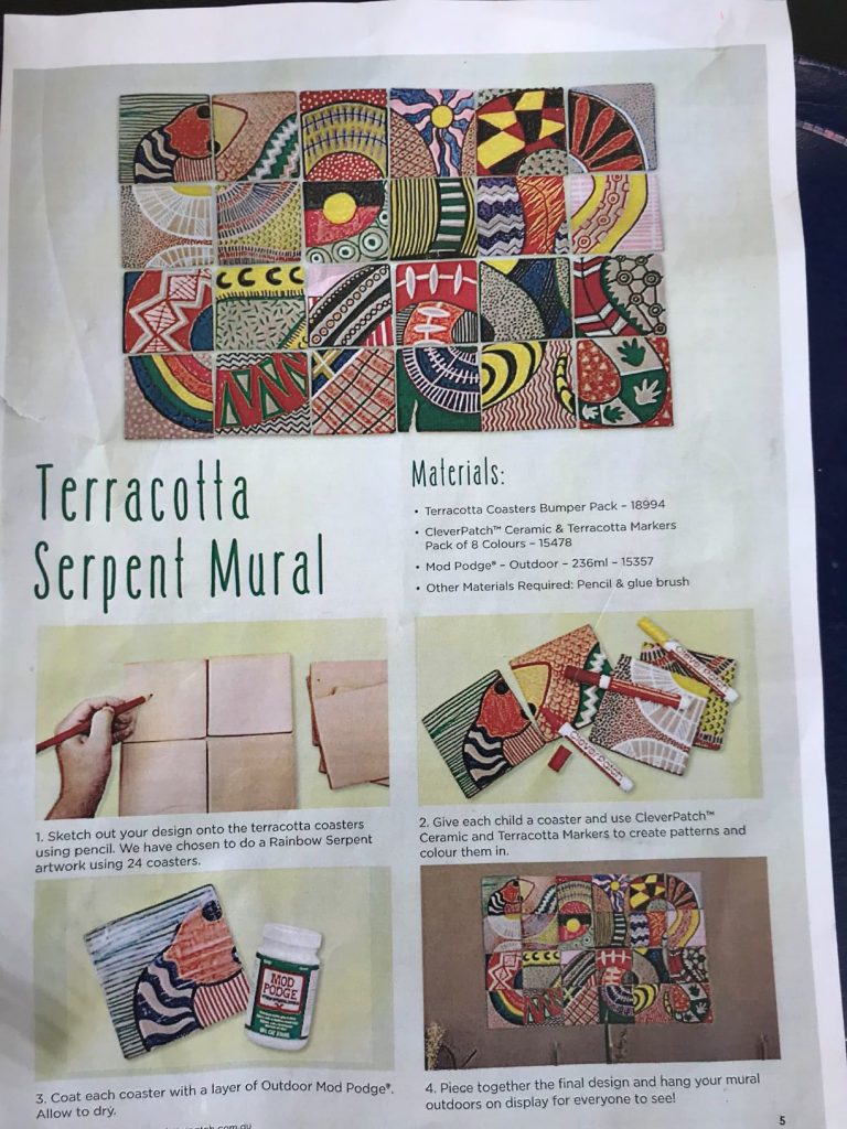 Terracotta Serpent Mural